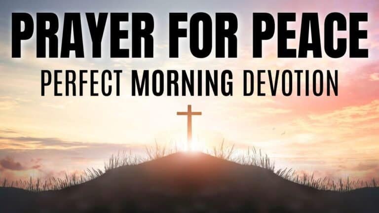 morning prayer for peace